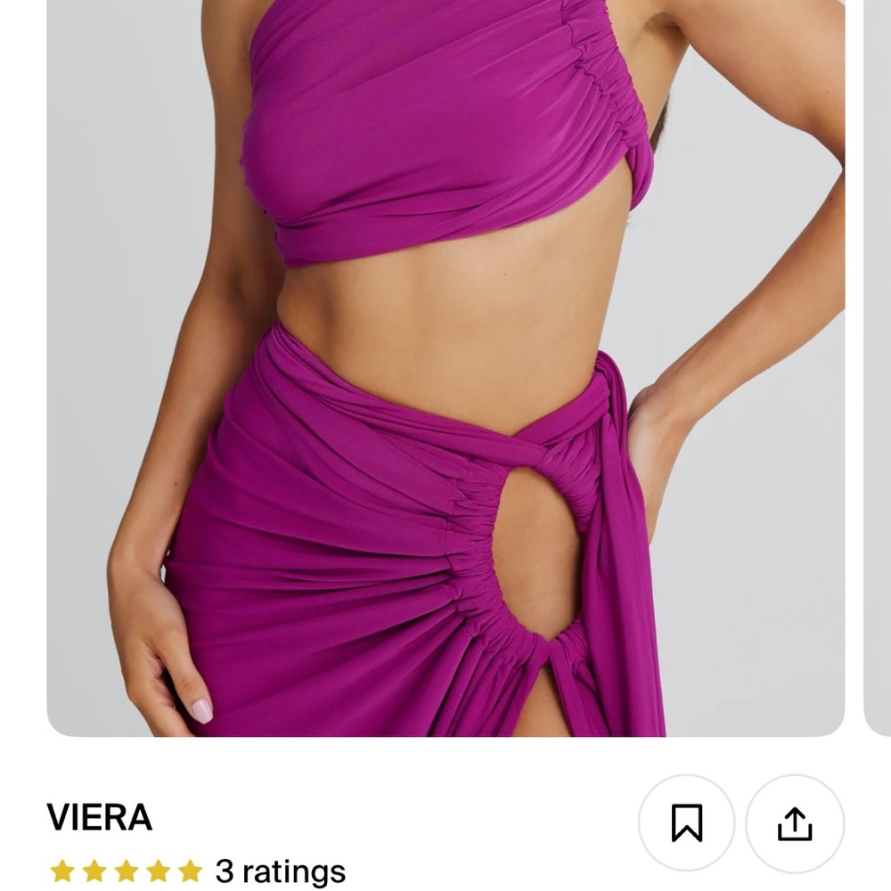 Viera Purple One-Shoulder top